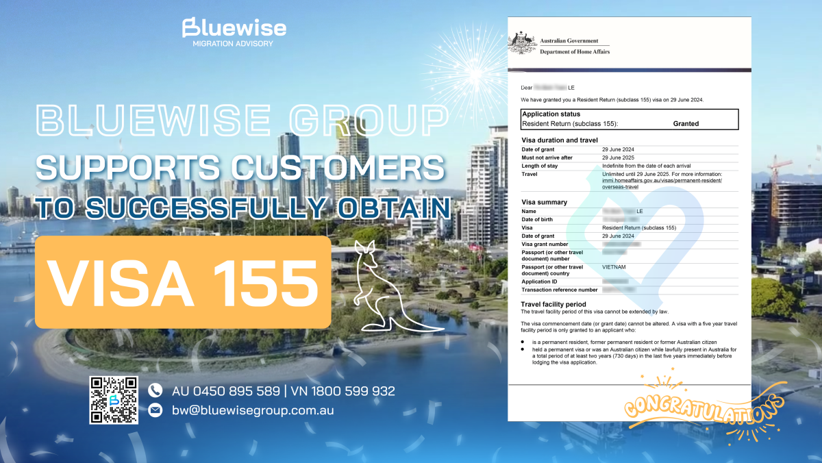 Bluewise Group Supports Customers To Successfully Obtain Visa 155