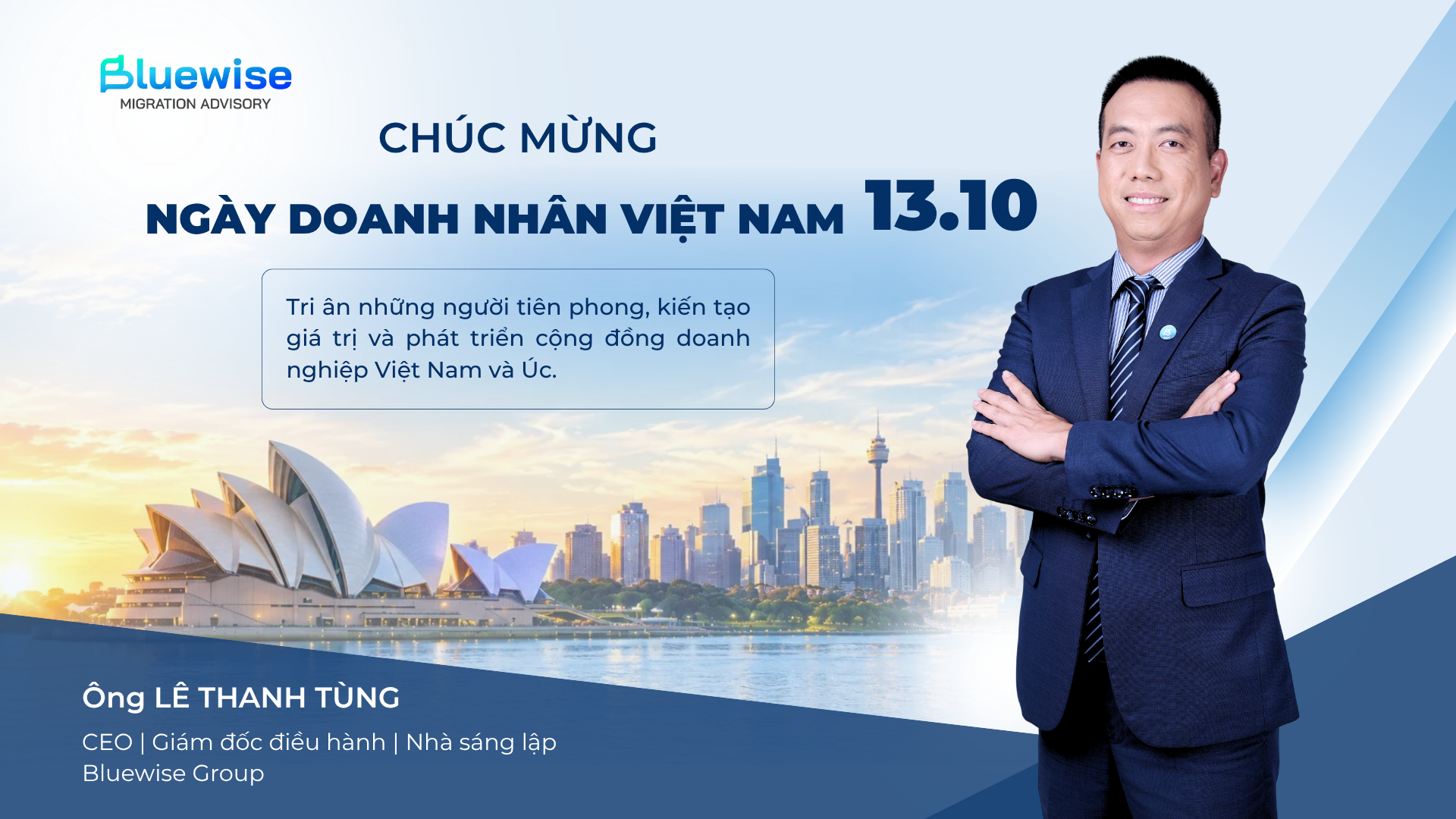 Bluewise gửi lời chúc mừng ngày Doanh nhân Việt Nam 13/10